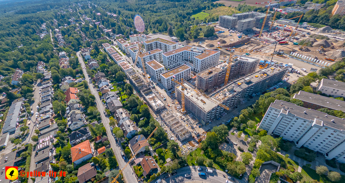 02.09.2023 - eine neue Baugrube auf dem Alexisquartier in Neuperlach